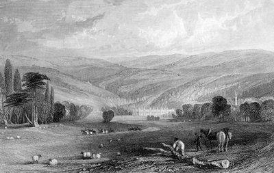 Gibside, County of Durham by Thomas Allom